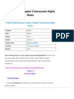 Class 9 Civics Chapter 5 Democratic Rights Notes