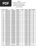 Tabela Futsal 2024 Matutino e Vespertino