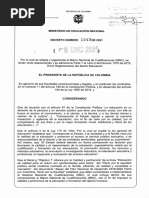 Decreto 1649 Del 6 de DICIEMBRE de 2021 - Marco Nacional de Cualificaciones