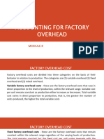 Accounting For Factory Overhead