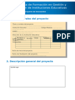 Esquema Proyecto Innovación Pedagógica - IIEE