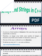 Array and String in C++