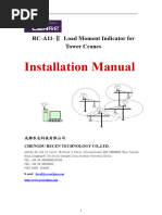 Installation Manual: RC-A11-Load Moment Indicator For Tower Cranes