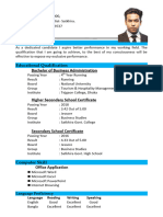 Fahim Hossen CV