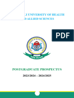 MUHAS Postgraduate Prospectus 2023 2024 2024 2025