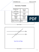 Parallel Lines and Transversals FOLDABLE Notes