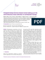 O'Hora Et Al., 2022. Clumped-Isotope-Derived Climate Trends Leading Up To The End-Cretaceous Mass Extinction in Northwestern Europe