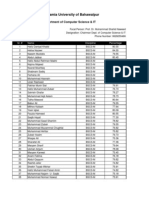 The Islamia University of Bahawalpur: Department of Computer Science & IT