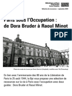 Bibliographie Paris Sous Occupation Bpi 2024