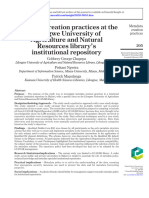 Lectura Sesión 4. Metadata Creation Practices at The Lilongwe University of Agriculture and Natural Resources Library's Institutional Repositor