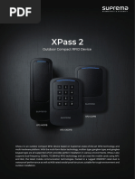 Suprema Xpass 2 Datasheet