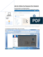 Step-By Step Guide For Online Fee Payment (For Student)