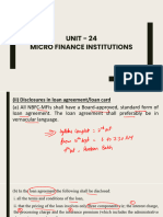 UNIT - 24 Micro Finance Institutions