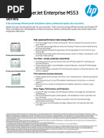 HP CLJ Ent m553 Datasheet