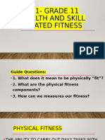 P.E. 1-GRADE 11 Health and Skill Related Fitness