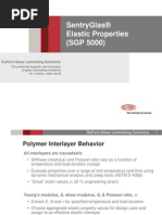 SentryGlas Elastic Properties