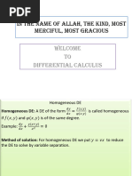 Differential Equation 3-Homogeneous+Linear de