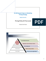 4 - AD484 Handout Slides - Pricing Policy and Price Level