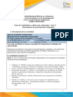 Guía de Actividades y Rúbrica de Evaluación - Unidad 2 - Fase 3 - Mecanismos de Participación Ciudadana