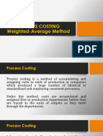 CA 7 Process Costing Weighted Average