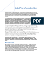 Embracing Digital Transformation Now