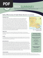 LTRC 22-1SA TS 684 Safety Effectiveness of Cable Median Barriers in Louisiana