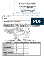 Examen5toGradoOctubre2020 2021MEX