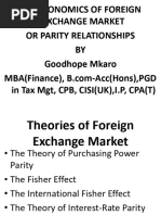 Parity Relationships in The Forex Market FN 300-1