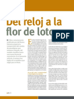 Artículo "Del Reloj A La Flor de Loto", Revista Uno Mismo, Dic 2011