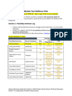 Module Two Wellness Plan