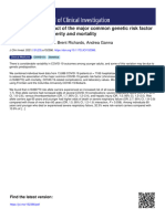 Age-dependent impact of the major common genetic risk factor for COVID-19 on severity and mortality