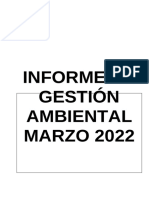 Informe de Gestón Ambiental