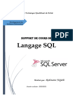 Le Langage SQL - 2022-2023