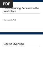 Week 1 - Understanding Behavior in The Workplace