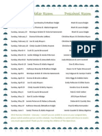 2012 Jan-juneNursery Schedule Without Numbers