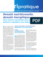 Densite Nutritionnelle Et Densite Energetique