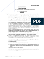 CA Foundation MTP 2020 Paper 2 Ans