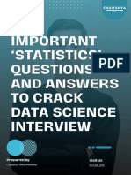 50 Important Statistics' Q & A To Crack DS Interview