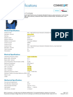 CommScope HPX15 71W D4M High Performance Parabolic Shielded Antenna Specification Sheet