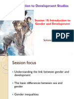 Slides - Session 10 - Gender and Develpment