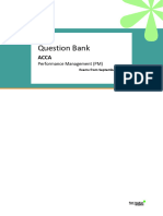 ACCA PM - Question Bank 23-24