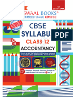 Oswaal CBSE Class 12th Syllabus Accountancy For 2022-23 Exam