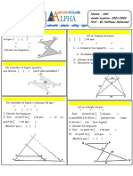 Theoreme de Thales Serie Dexercices Maths 3AC PDF 10