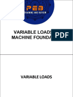 Variable Loads, Machine Foundations