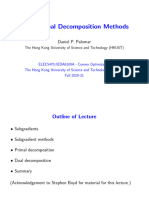 Primal - Dual Decomposition Methods