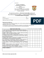 D.3.1.3.1 Faculty Performance Evaluation Instruments