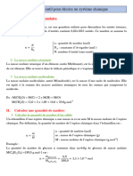 Chapitre 1 - Décrire Un Système Chimique