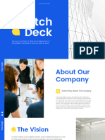 Blue Yellow Modern Business Pitch Deck Presentation