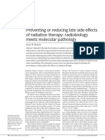 Prevention and Treatment of Radiotherapy Induced Side Effects