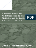 Weatherwax, John - A Solution Manual For An Introduction To Mathematical Statistics and Its Applications by Richard Larsen and Morris Marx (2017)